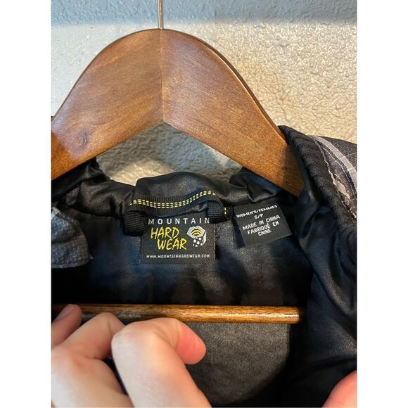 Mountain Hardwear Vest Women's Small Plaid Gray Black Gorpcore Outdoors - Picture 5 of 7